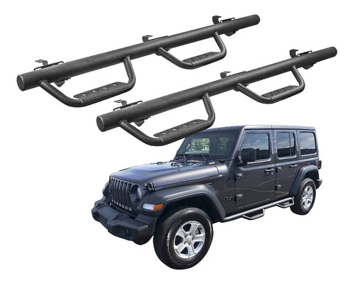 Estribos Acero Con Escalon Jeep Jl 2018-2024 Torus