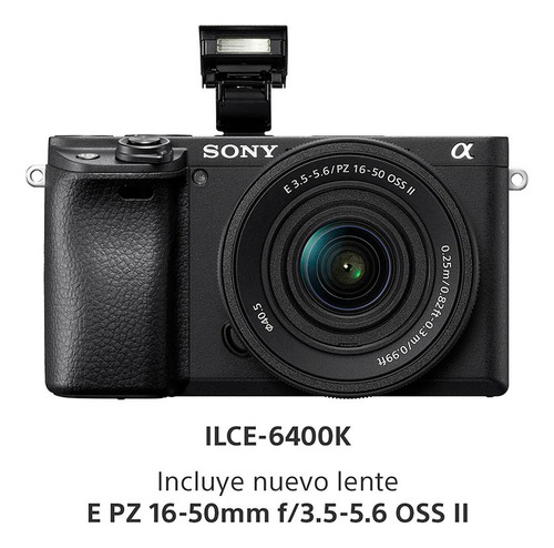 Cámara Mirrorless Sony Alpha 6400k Aps-c + Lente Selp16502