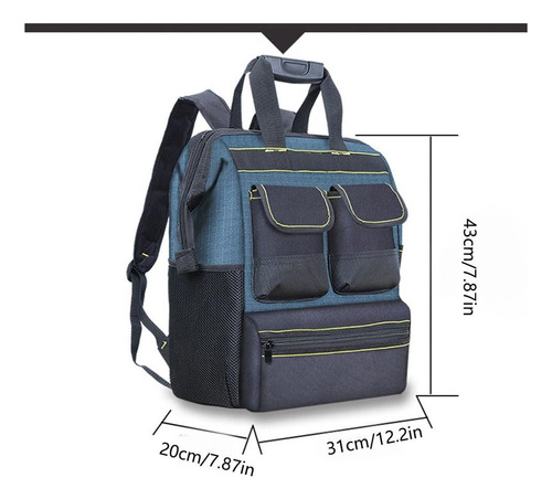 Mochila De Ferramentas Oxford Cloth Electricista Bolsa De Fe
