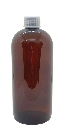Envase Plastico Pet Ambar Tapa Rosca Botella 500 Cc X50 