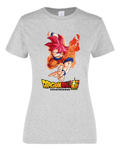 Playera Para Dama Goku Ssj Rojo Dragon Ball Super