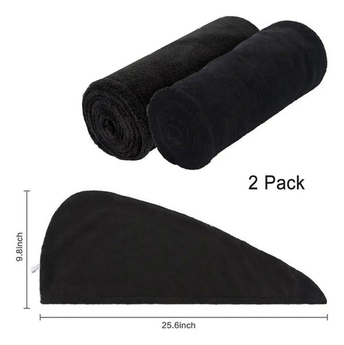 Ba Toalla De Pelo De Microfibra Para Cabello Rizado, Largo