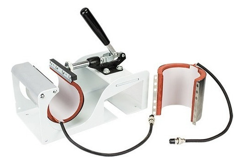 Prensa sublimadora manual Nagano NMS80 branca e vermelhna
