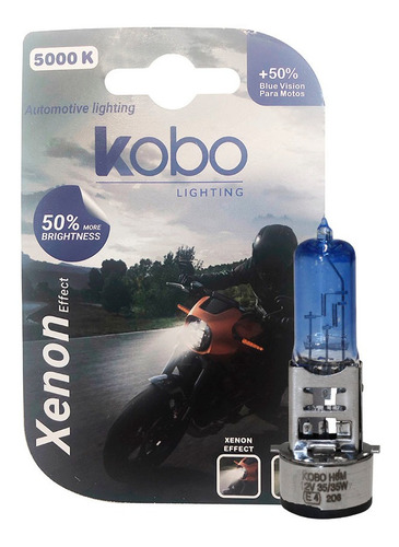 Lampara H6 Moto Blue Vision 35w Efecto Xenon Tipo Bosch