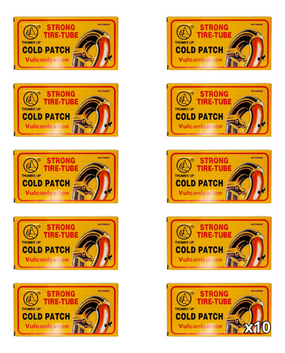 Parches Medianos Cold Patch Vulcanizado 48pzs
