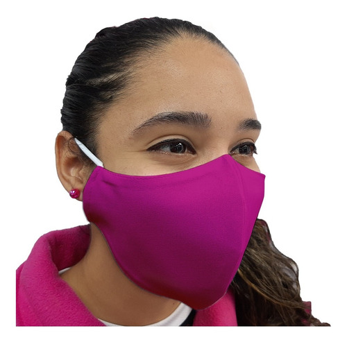 Imagen 3 de 10 de Pack 100 Mascarillas Tela Clinica Antifluidos Reutilizable