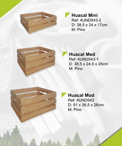 Huacal De Madera, Caja De Madera, Guacal