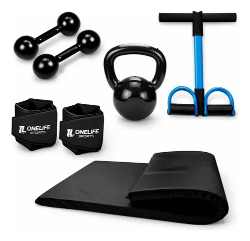 Kit Ginástica Fitness Treino Em Casa 5 Itens Perfeito