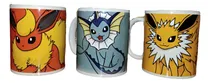 Comprar Tazas Pokémon 3 Evoluciones Eevee Jolteon Flareon Vaporeon