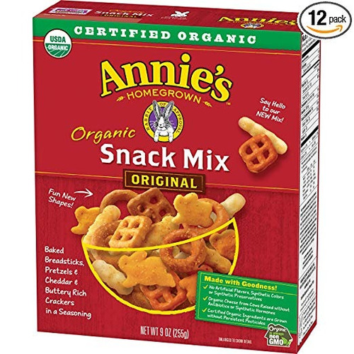 Snack-mix De Cosecha Propia Orgánica De Annie, Conejitos, De