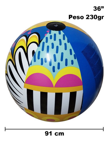 Pelota Inflable Gigante De Playa Para Alberca 91 Cm Bestway