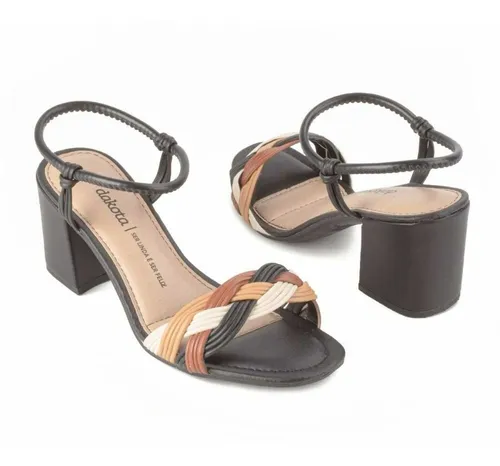Sandália salto grosso best sale dakota
