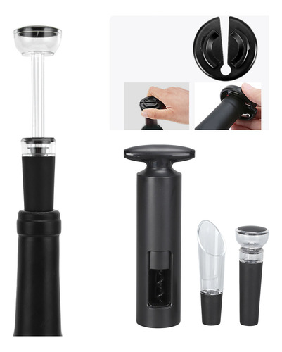 Juego De Abridor De Botellas Manual Para Vino, Sacacorchos P
