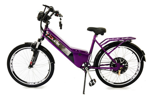 Bicicleta Elétrica Bateria De Lítio 48v 13ah Confort Violeta