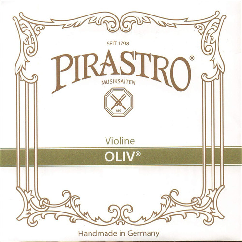 Pirastro Oliv Violin 4 Juego Calibre Medio Extremo Bucle