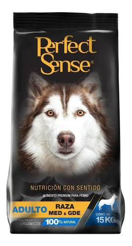 Imagen 1 de 1 de Alimento Perfect Sense para perro adulto de raza  mediana y grande sabor mix en bolsa de 15kg