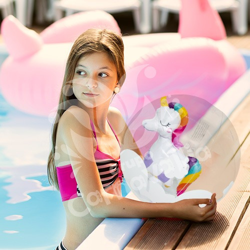 Pelota Inflable Playa Alberca Unicornio Verano Juego Acuatic