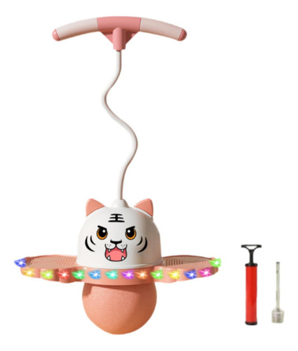 / Pogo Ball Con Asa, Juguete De Salto Alto Con Bomba, Rosa