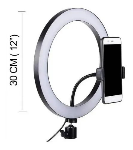Aro De Luz 30 Cm Maquillaje Profesional Anillo Meses sin intereses