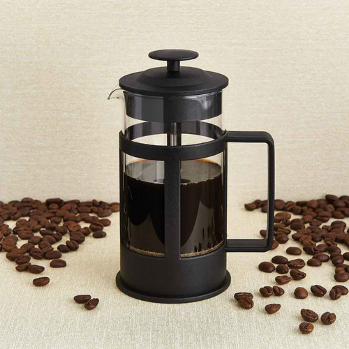 Cafeteira Prensa Francesa Cremeira 350 Ml Express Inox Vidro