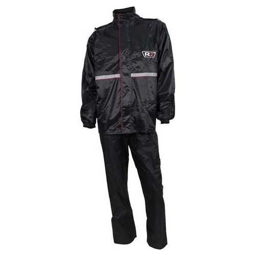Impermeable R7 Racing Negro Rider One Tires