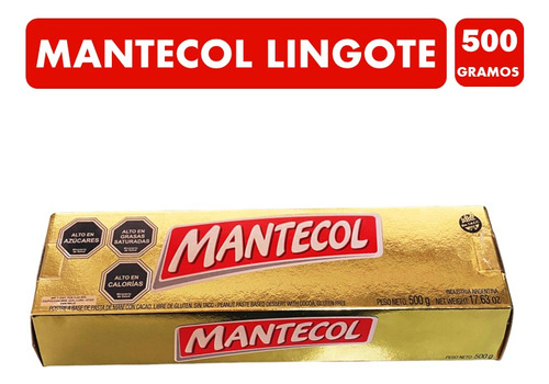 Mantecol Dorado Versión Especial - Sin Gluten (barra 500 Gr)