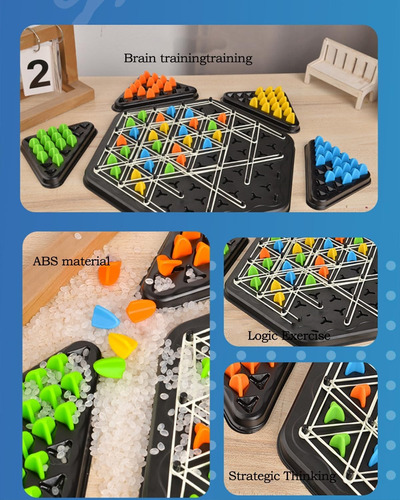 Juego De Ajedrez Triangular Familiar Niños