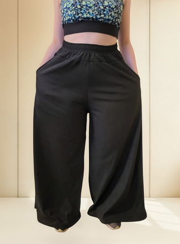 Maxi Palazo Pantalon Frisa Mujer Calentito X Talles