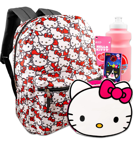 Hello Kitty Mochila Y Lonchera Para Ninas, Paquete Con Mochi