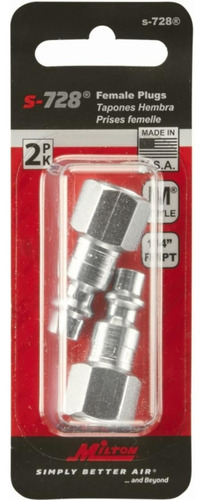 Milton Industries S-728 Enchufe Estilo Fnpt M De 1/4