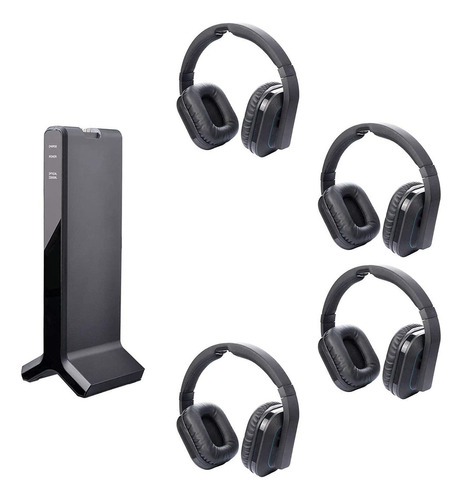 4 Auriculares Inalambricos Para Tv Avantree Con 1 Transmi...