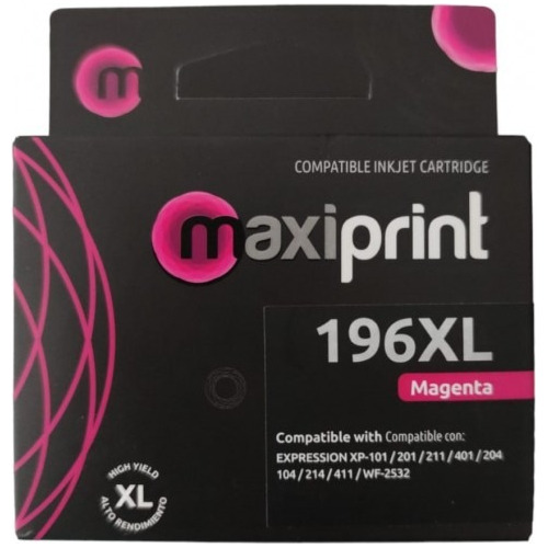 Maxiprint Mxp-196m Cartucho Compatible Con Epson 196 Magenta