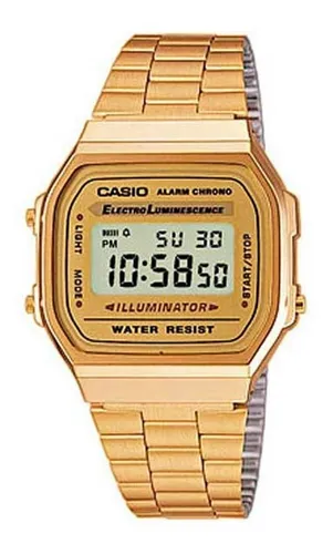 Casio water resist illuminator clearance gold