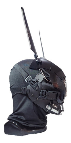 Máscara Cyber Punk (vidiot) Para Cosplay Con Luz Led
