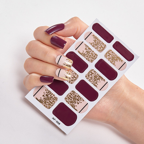 G Tiras De Esmalte De Uñas Curadas: Se Envuelven Con Lima Y