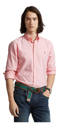 Camisa Hombre Polo Ralph Lauren  Oxford Pink Original