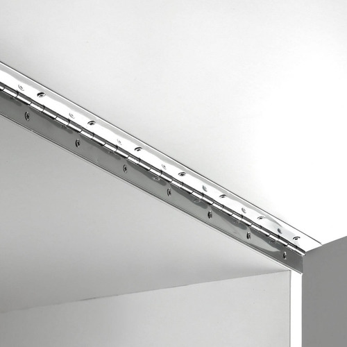 Dobradiça Piano Em Aço Inox De 2 Metros X 50 Mm