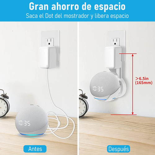 Soporte De Pared Alexa Echo Dot Bocina 5th Generación