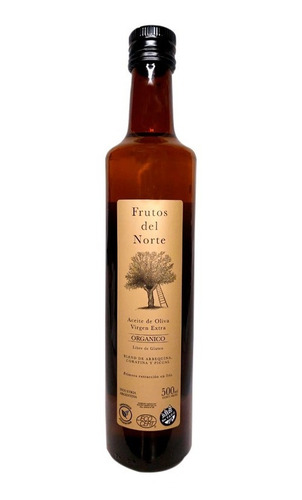 Aceite De Oliva Orgánico 500ml Frutos Del Norte X 4u