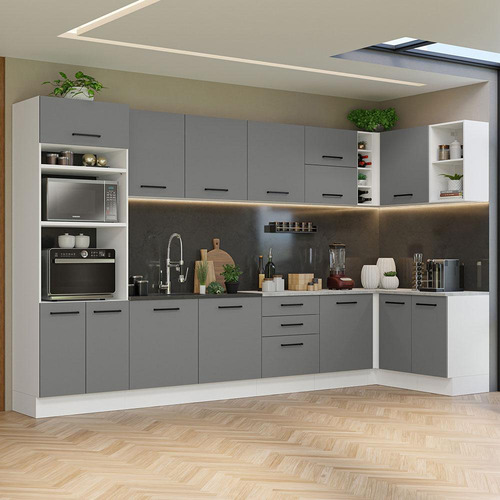Cocina Integral Completa Modular Madesa Agata 499cm Bg 01