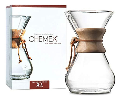 Cafetera De Vidrio Vertedor Chemex - Serie Clásica - 8 Tazas