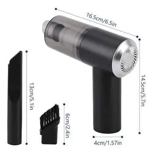 Aspiradora Para Auto Portatil Inalambrica Recargable Usb Blanco