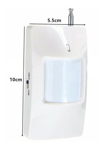Sensor Pir Infrarrojo Movimiento Inalámbrico 433 Mhz Alarma