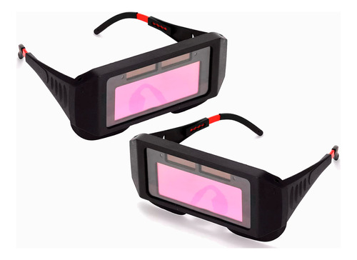 2 Un Óculos De Solda Automático Escurecimento Proteção