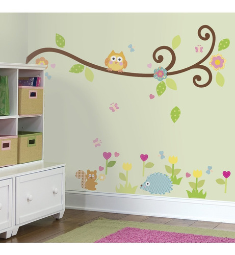 Happi Scroll Adhesivo Para Pared Diseño Rama