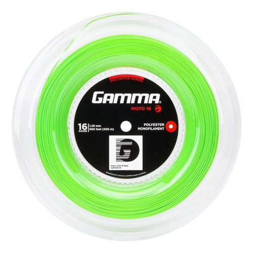 Corda Gamma Moto 16l 1.29mm Verde Limão - Rolo Com 200m