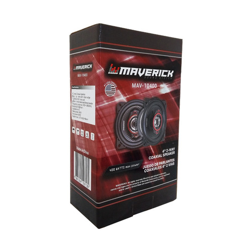 Imagen 3 de 7 de Juego De Parlantes Coaxiales 4 Pulgadas 2 Vias 400w Maverick