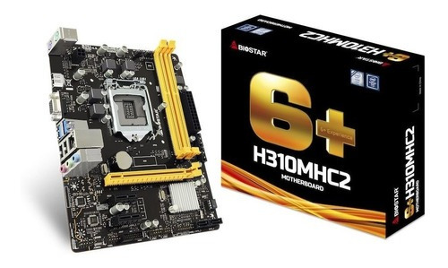 Placa Mãe Biostar H310mhc2 H310 32gb Ddr4 Intel Lga 1151