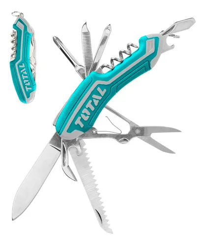 comprar Navaja Multifunción Total 12 Usos Inox. Hoja 5cm Destapador
