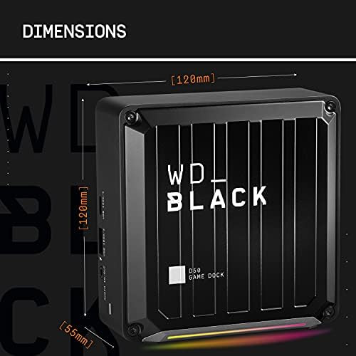 Wd_black D50 Game Dock, Rgb Con Conectividad Thunderbolt 3 -